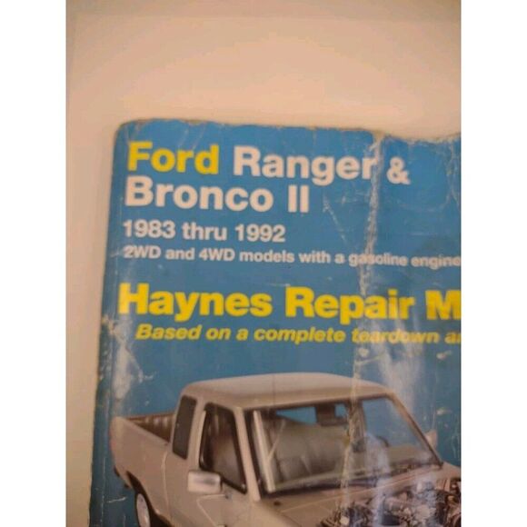 HAYNES Ford Ranger & Bronco ll Repair Manual 1983-1992 ISBN-1563920662 - Picture 3 of 7